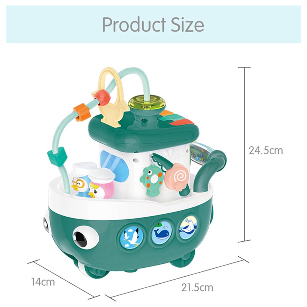 Baoli - Baby Musical Boat Activity Toy Learning Play Set - Green