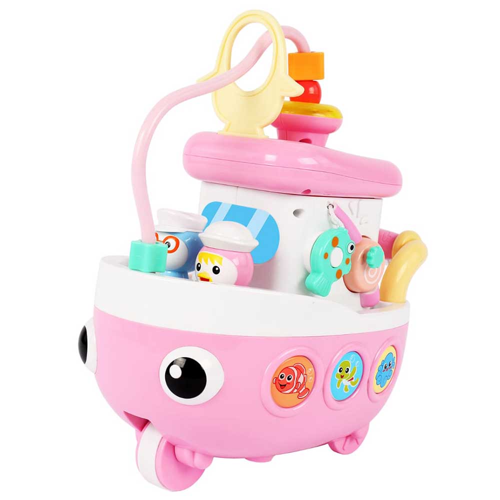 Baoli - Baby Musical Boat Activity Toy Learning Play Set - Pink