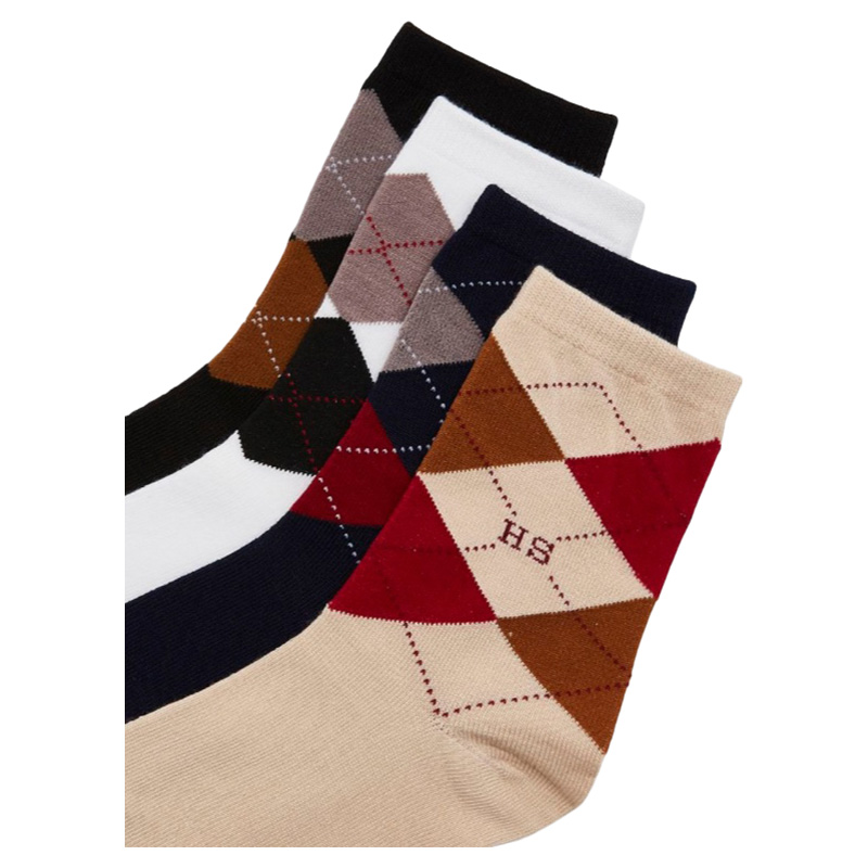 Night Angel Boys' Argyle Baby Socks - 4 Pairs
