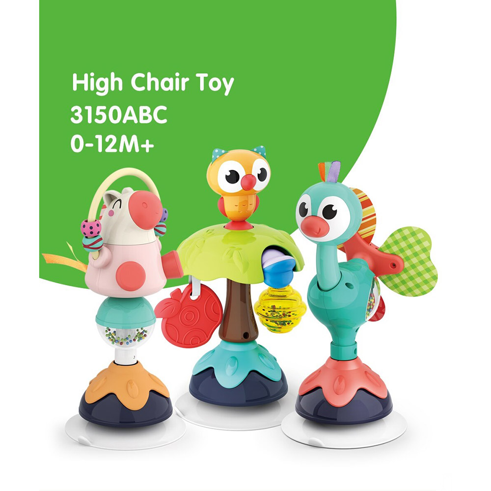 Hola Baby Toys Highchair Suction Toy for 6+ m Peacock