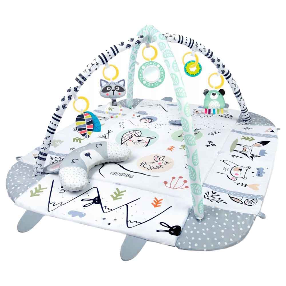 Little Angel Baby Play Mat Activity Gym With Toys - Grey