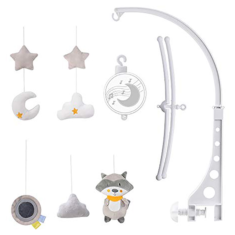 Konig Kids - Bed Bell Racoon Mobile Plush & Hanging Toy