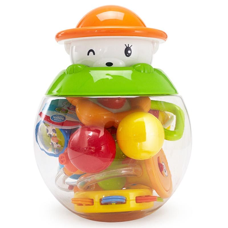Goodway - Baby Rattle Toy Gift Set With Storage Ball - Orange