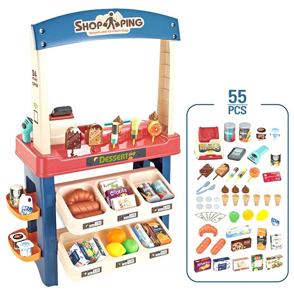 Little Angel Kids Toys Dessert Shop Playset With Ice Cream