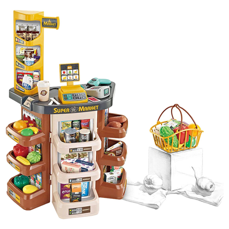 Little Angel Kids Supermarket Shopping Playset With Scanner