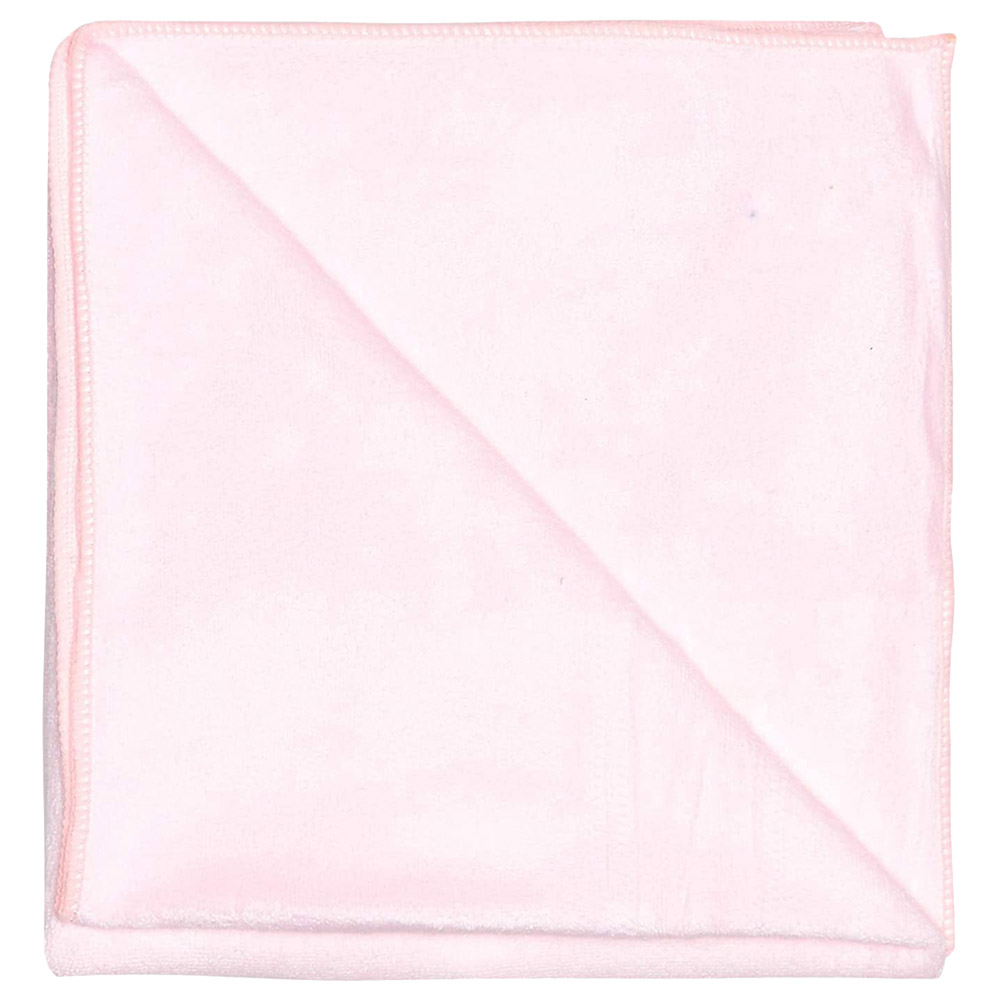 Night Angel - Soft Baby Bath Towel - Light Pink