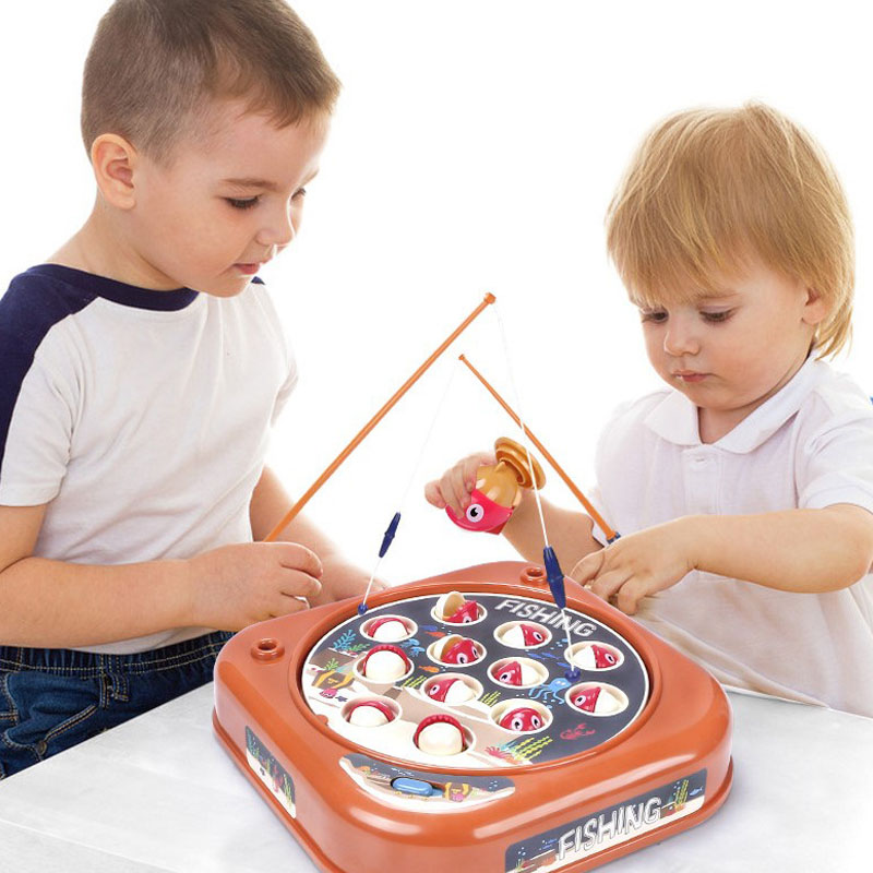 Goodway - Kids Fishing Game Toy With Magnetic Rod & Rotating Fish
