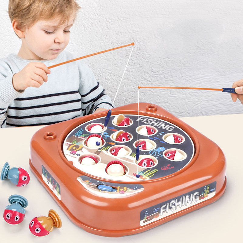 Goodway - Kids Fishing Game Toy With Magnetic Rod & Rotating Fish