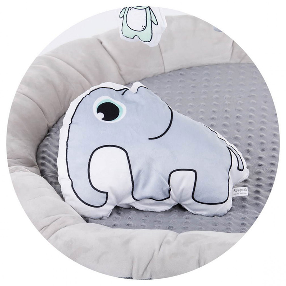 Little Angel Baby Round Comfy Gym Play Mat - Grey
