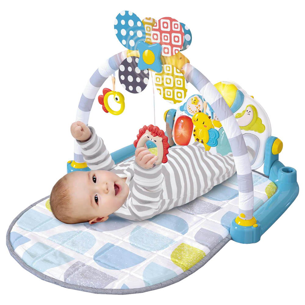 Goodway - Baby Musical Play Gym Activity Mat With Piano & Lights