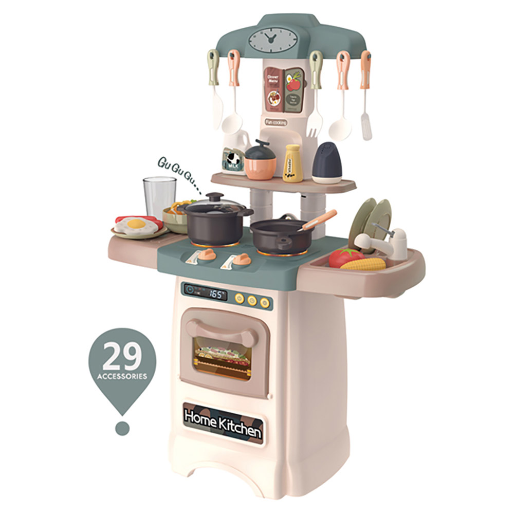 Beibe Good -  Kids Toys Kitchen Pretend Play 29pcs - Green/Brown