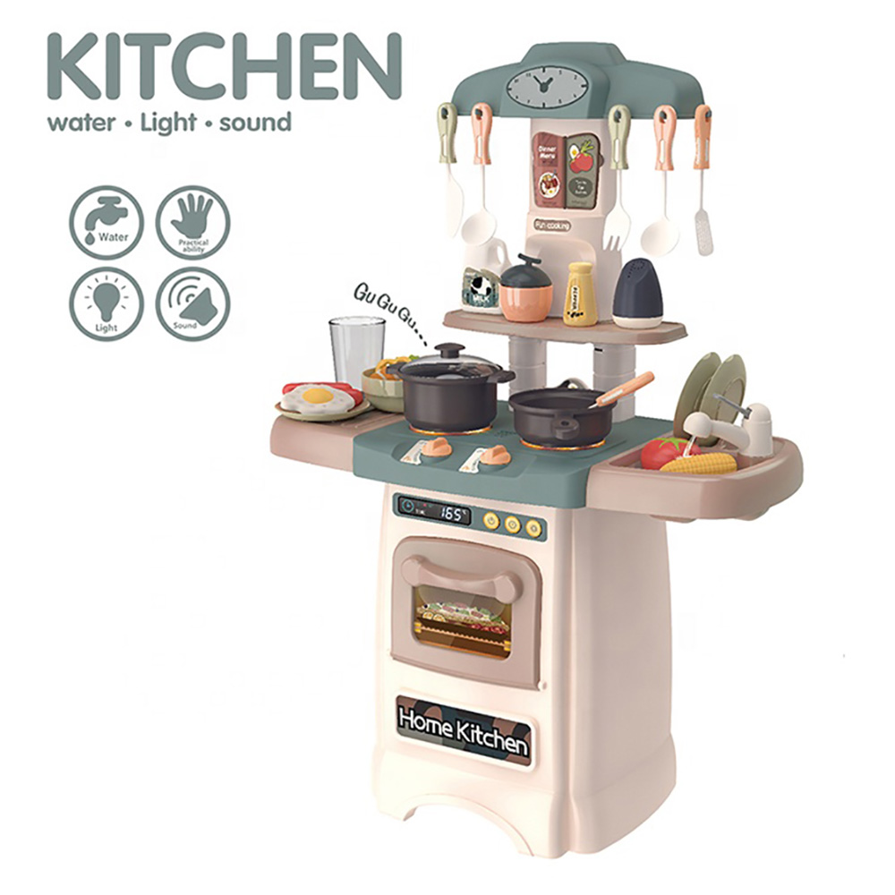 Beibe Good -  Kids Toys Kitchen Pretend Play 29pcs - Green/Brown