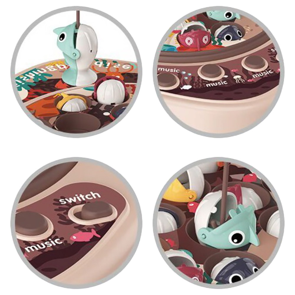 Beibe Good - Fishing Game With 27 Accessories - Beige