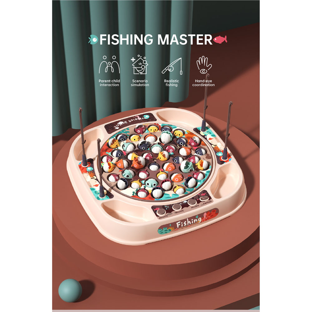 Beibe Good - Fishing Game With 27 Accessories - Beige