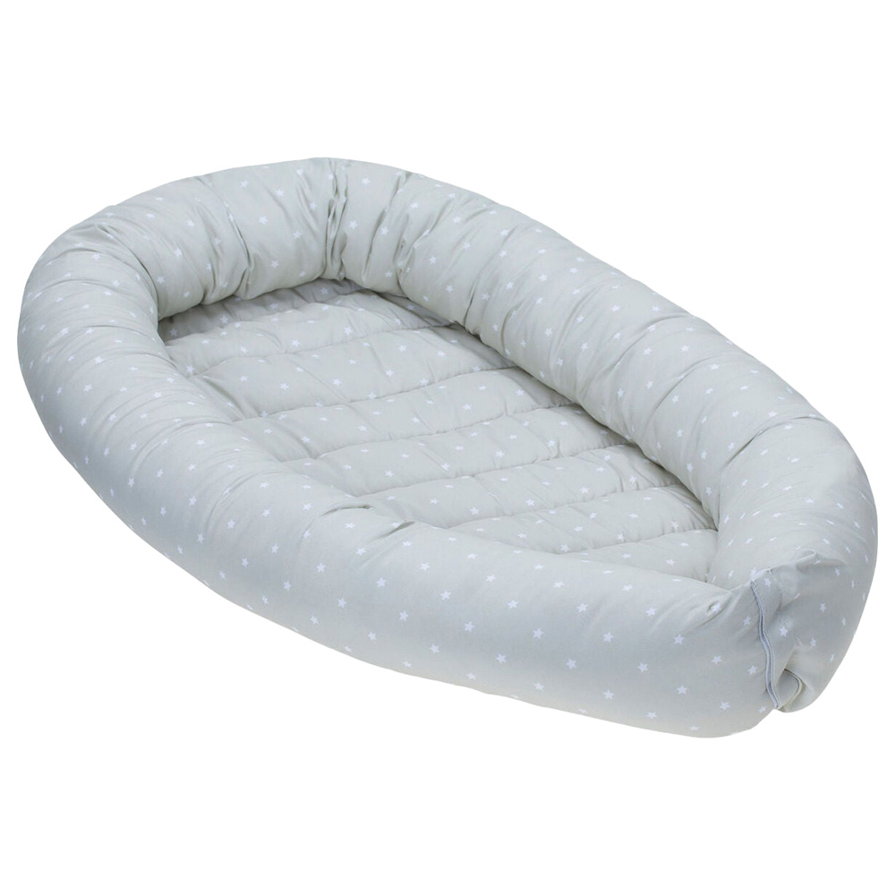 Little Angel BabyLounger Nest Newborn Sleeper Pod Bed Grey Star