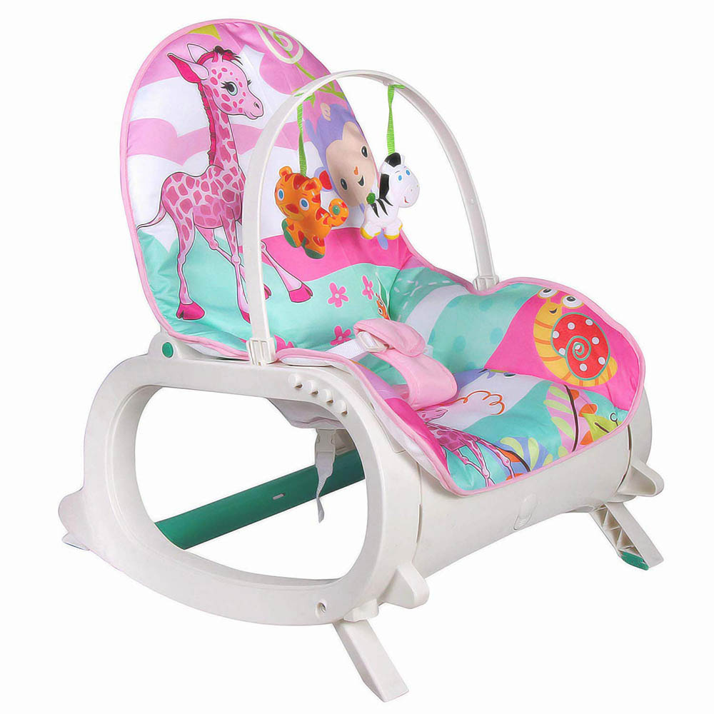 Buy Little Angel Baby Rocker Bouncer Chair With Toys - Pink in UAE ...