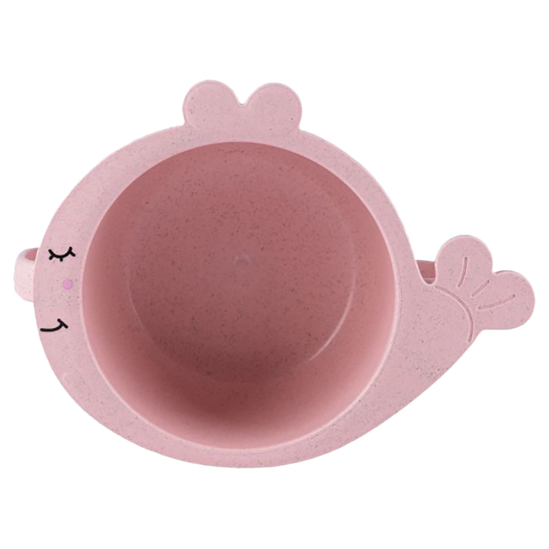 Little Angel Kids Fish Shaped Feeding Bowl Pink