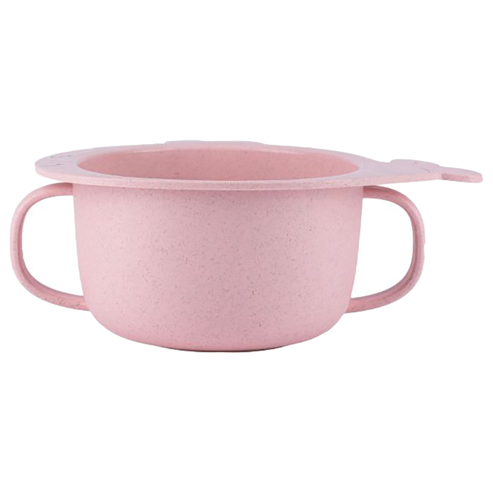 Little Angel Kids Fish Shaped Feeding Bowl Pink