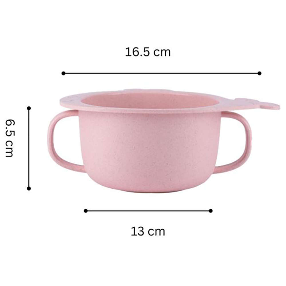 Little Angel Kids Fish Shaped Feeding Bowl Pink