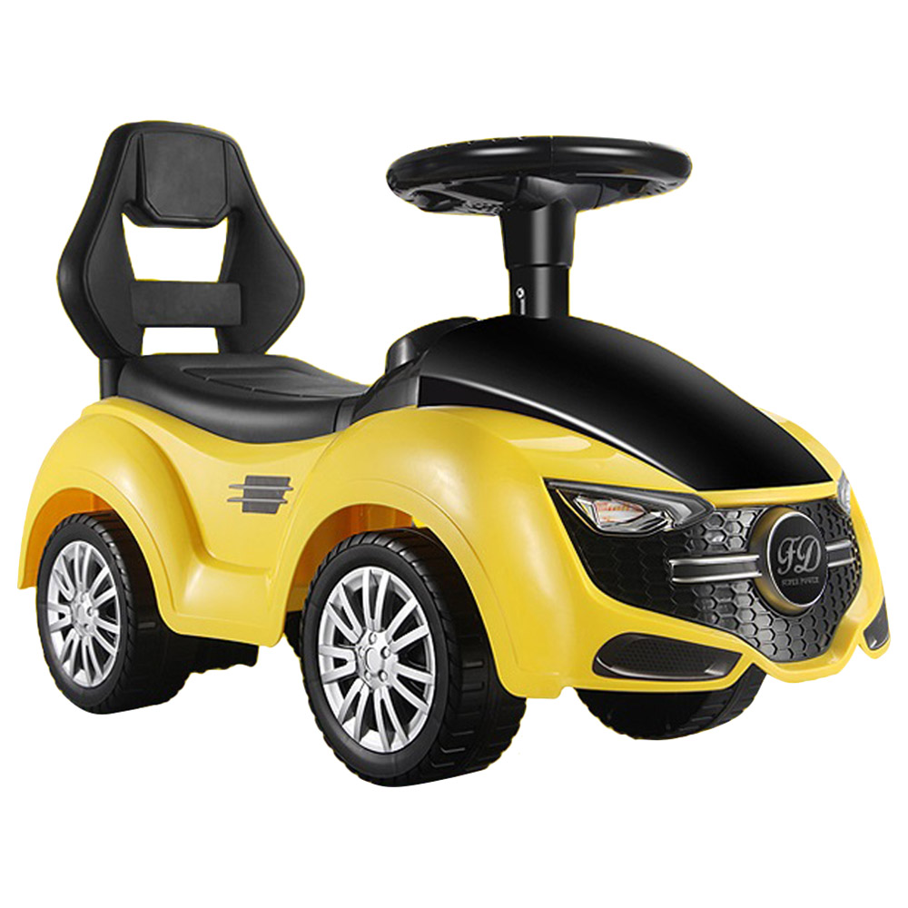 Little Angel Baby Ride On Push Car With Steering Wheel -Yellow