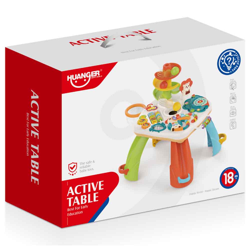 Huanger - Baby Activity Table Learning with Music - Multicolor
