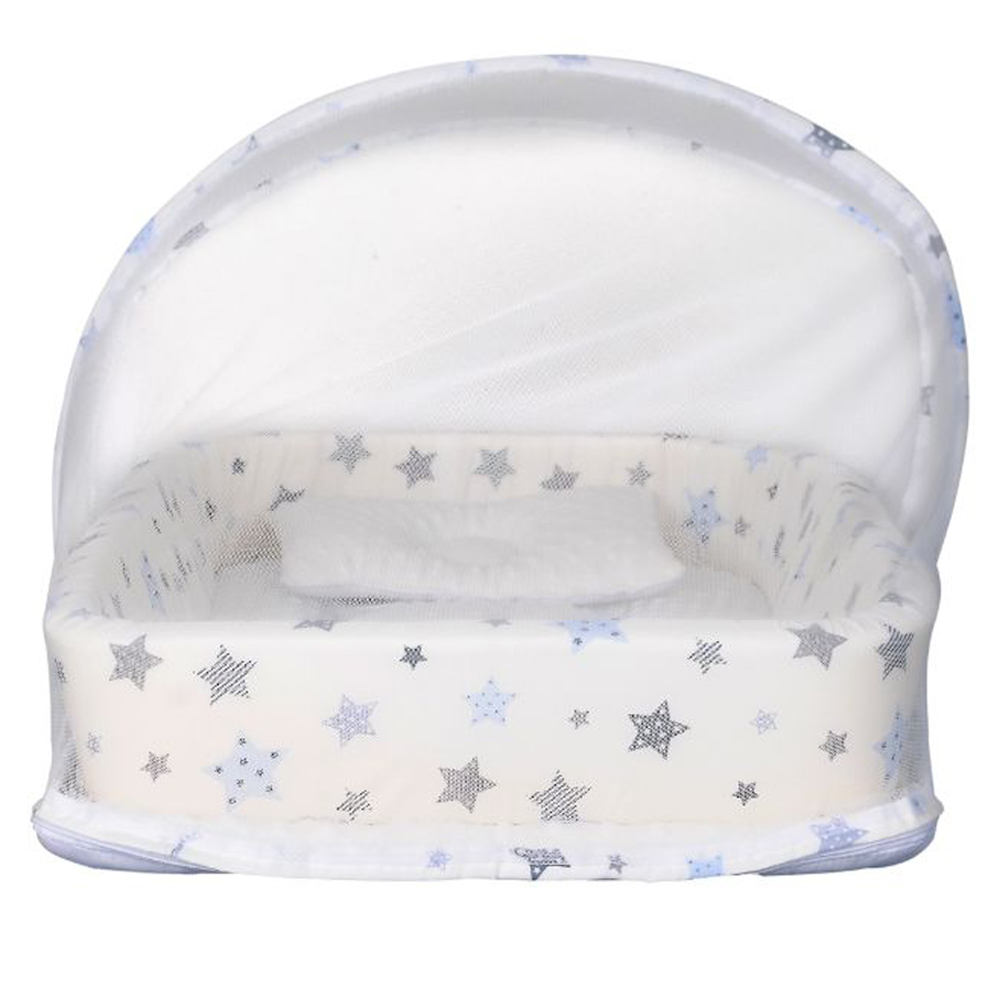 Little Angel Baby Nest Bed With Mosquito Net Newborn Lounger - White