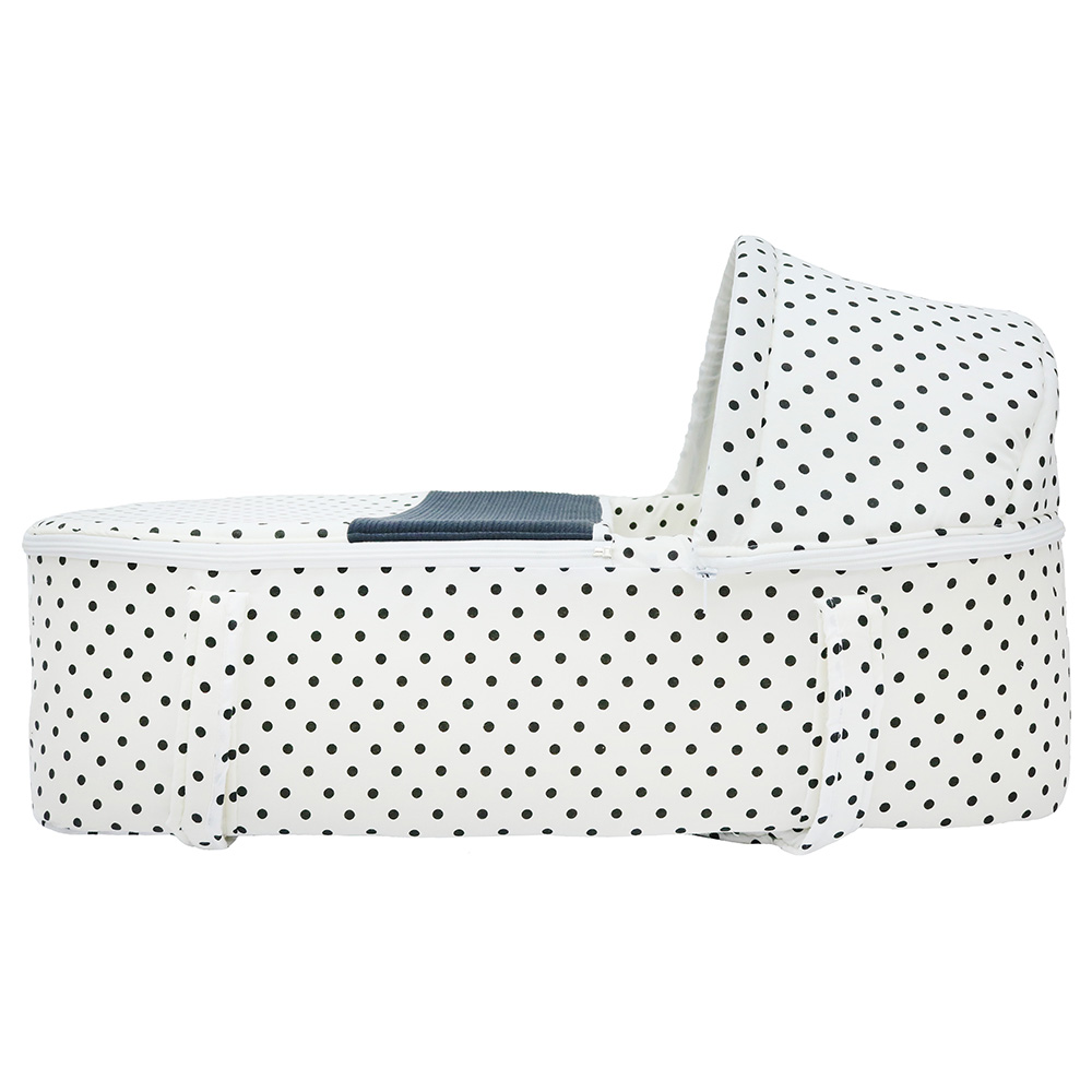 Little Angel Portable Bassinet Baby Carry Nest Travel Cot With Diaper Bag Polka
