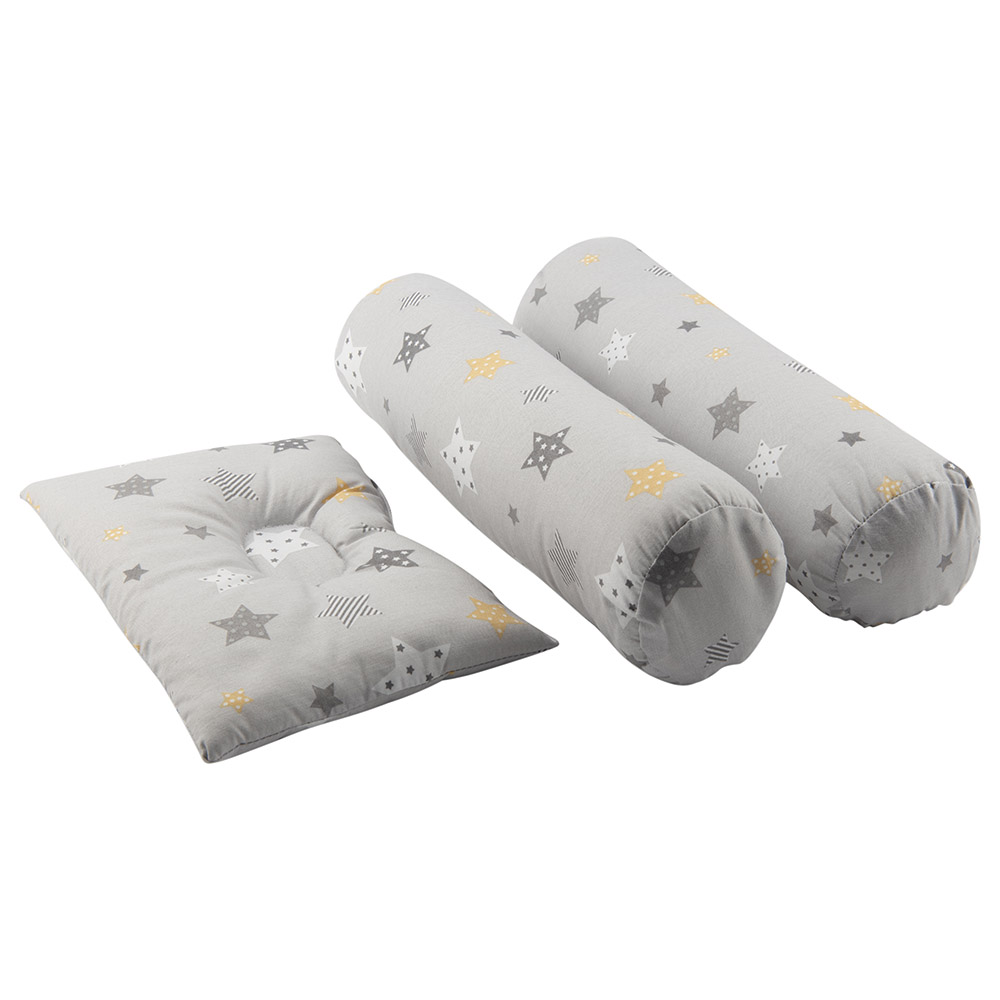 Little Angel Baby Bed With Mosquito Net Newborn Foldable Travel Bed Grey