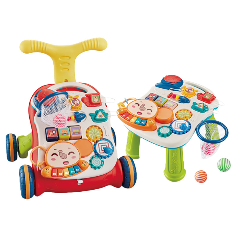 Little Angel - Learning Baby Walker with Musical Activity Board & Push - Red