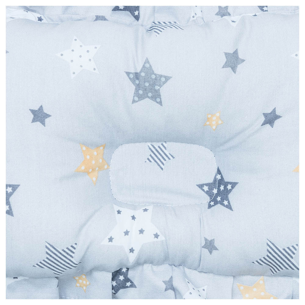 Night Angel - Baby Pillow - Newborn Flat Head & Neck Support - Star Grey