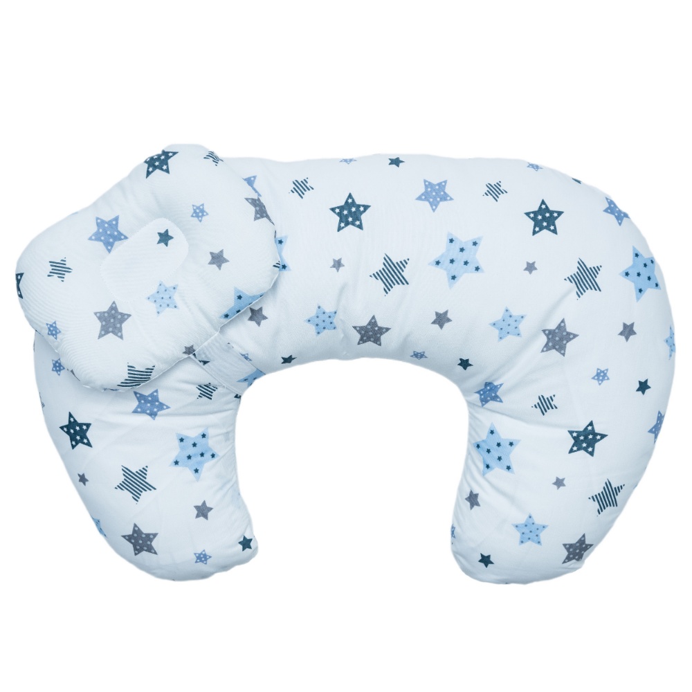 Little Angel Baby Feeding Nursing Pillow Support For Breastfeeding - Blue Star