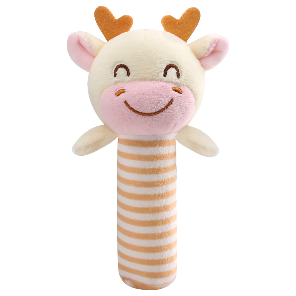 Little Angel - Soft Plush Baby Rattle Stick Toy - Giraffe
