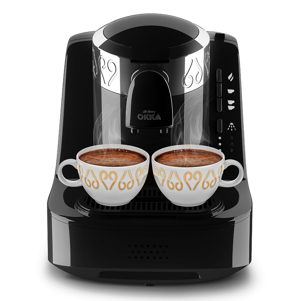 Arzum Okka Turkish Coffee Maker - Black & Chrome