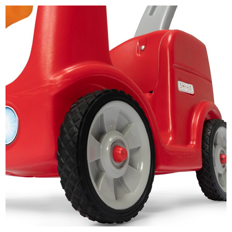 Simplay3 - Roll & Stroll Quiet Ride Push Car - Red