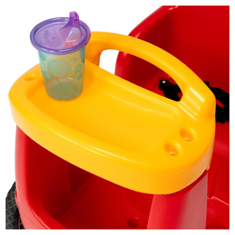Simplay3 - Roll & Stroll Quiet Ride Push Car - Red