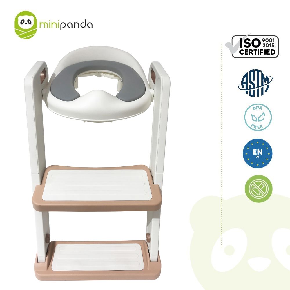 Mini Panda - Lav Potty Training Toilet Seat With Step Stool - Copper