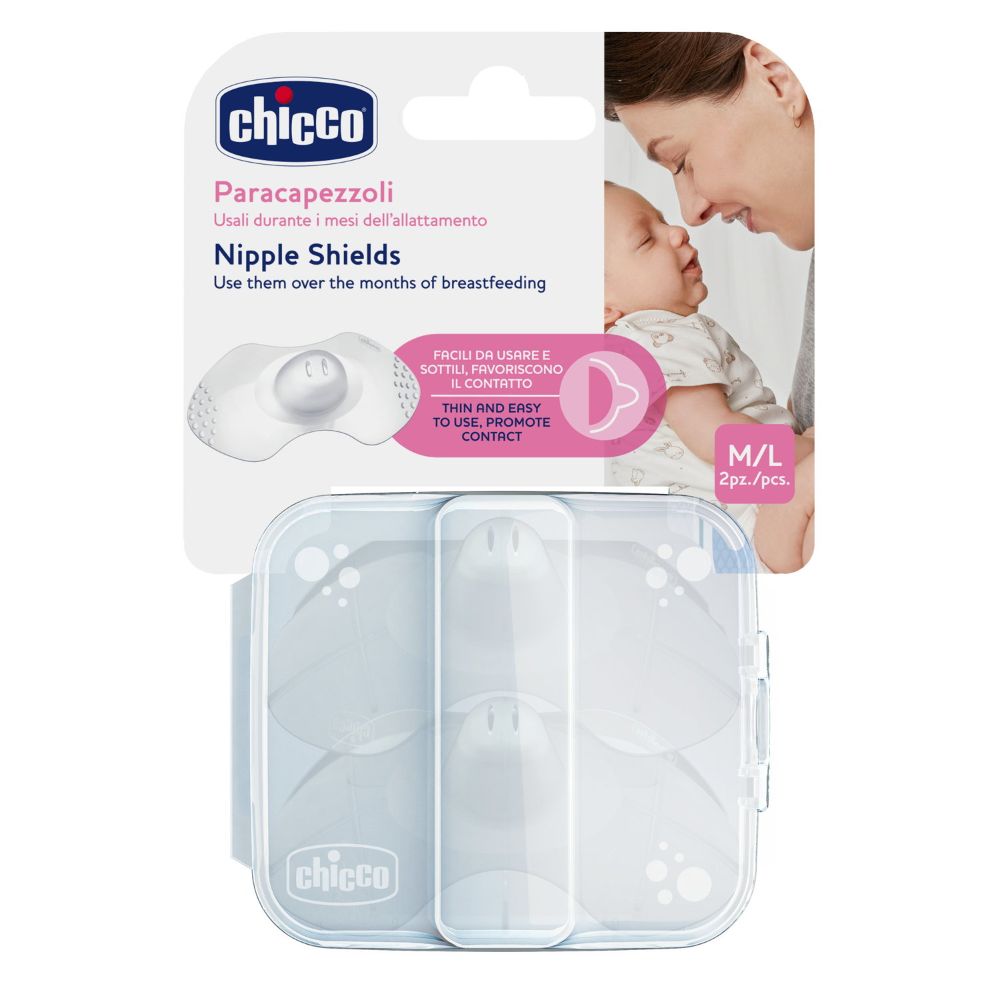 Chicco - Silicone Nipple Shields - Pack of 2 - M/L