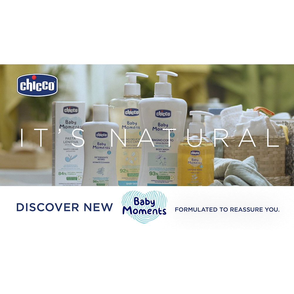 Chicco - Baby Moments Set - Body Wash, Shampoo & Nappy Cream