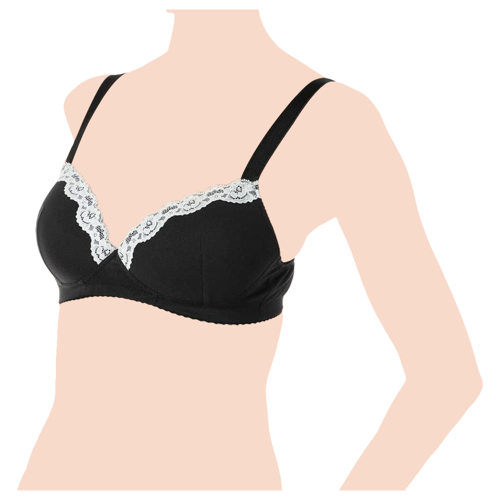 Chicco - Cotton Stretch Maternity Bra - Black