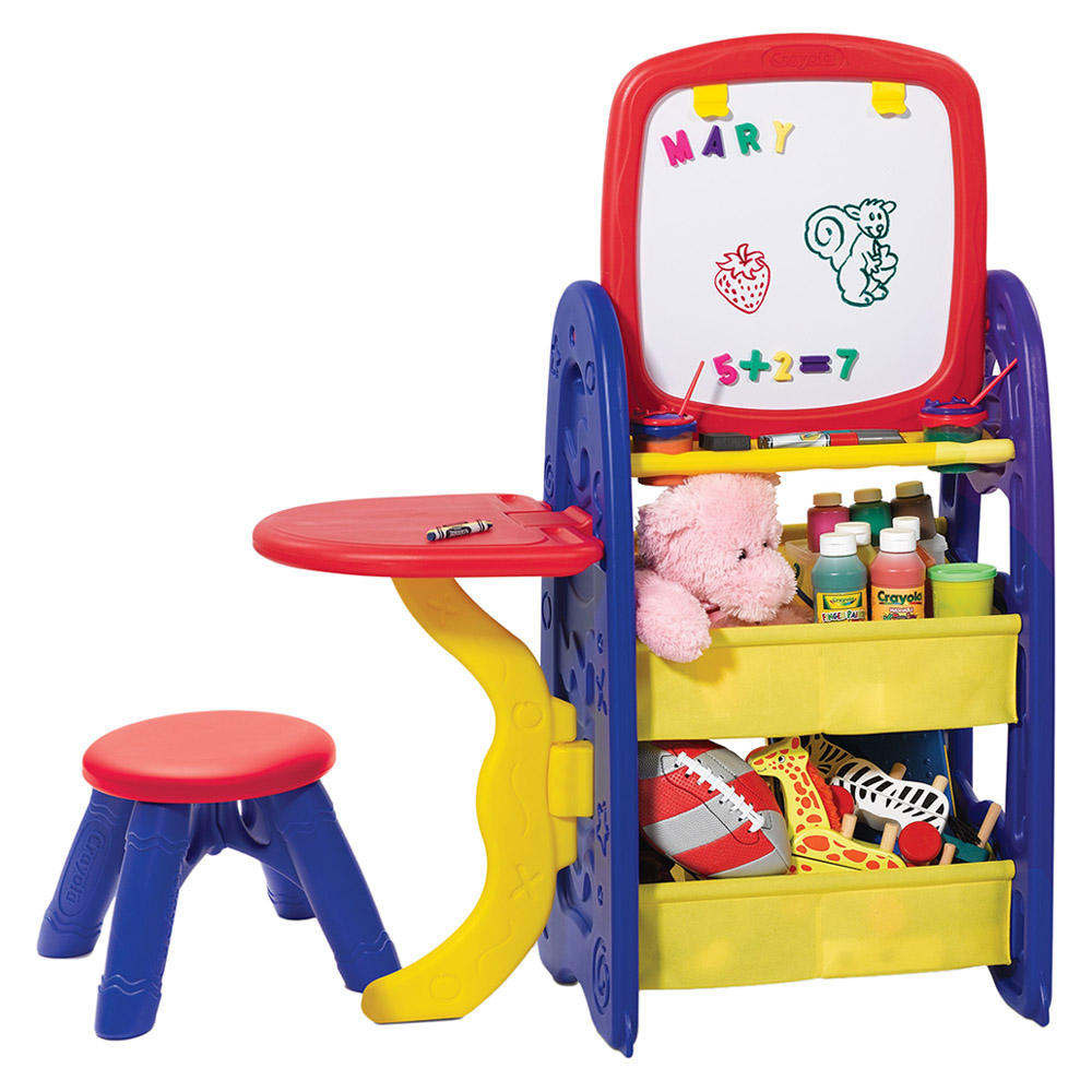 Crayola - Double-sided Easel with a 6-in-1 Creativity Center Board