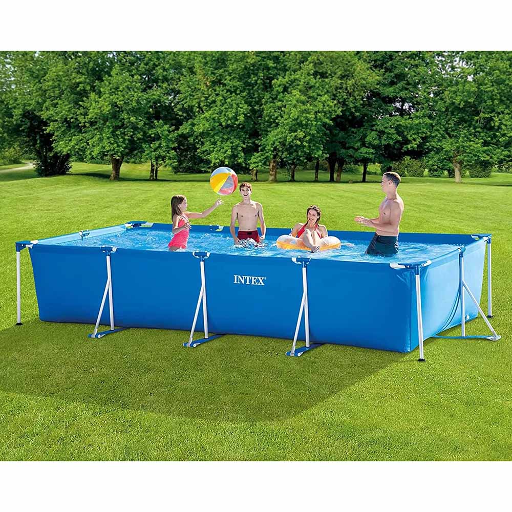 Intex - Rectangular Frame Pool Set With 220-240V Filter Pump