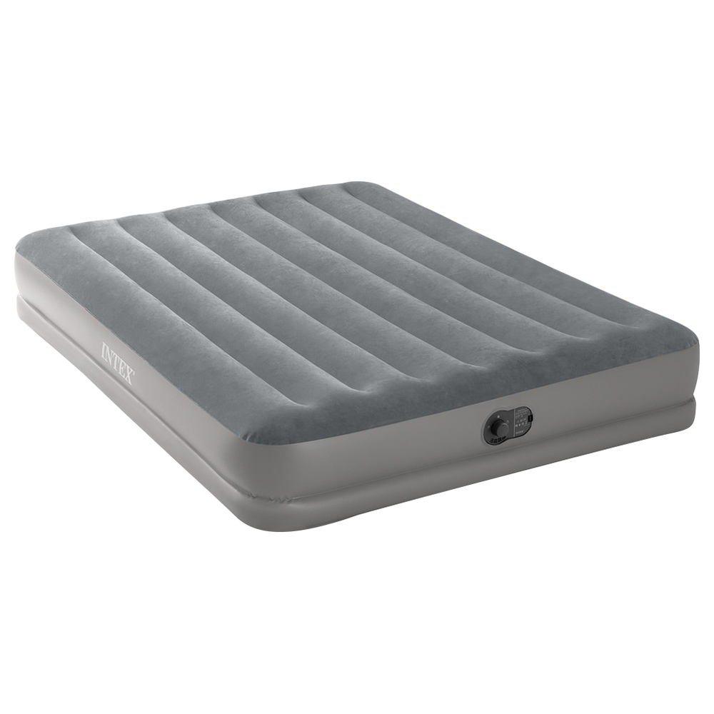 Intex - Queen Dura-Beam Prestige Airbed With USB Pump