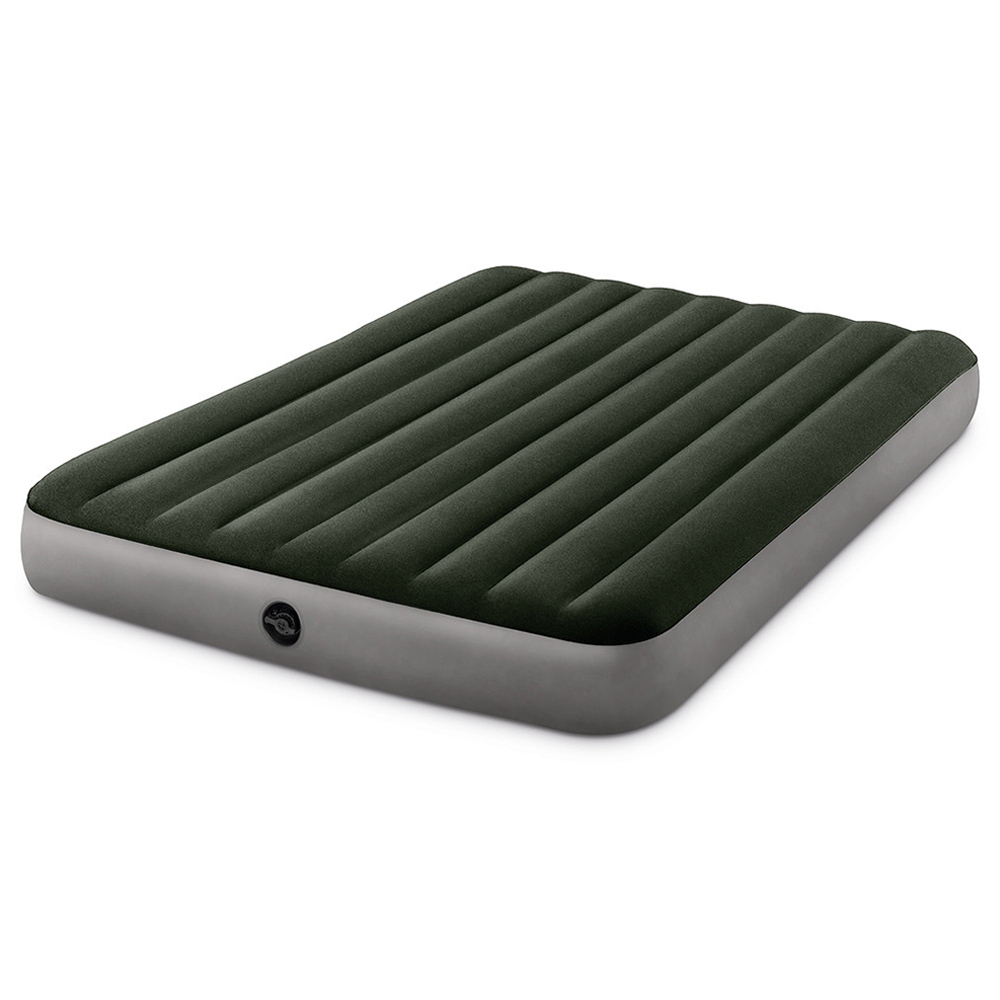 Intex - Queen Dura-Beam Prestige Airbed With Battery Pump