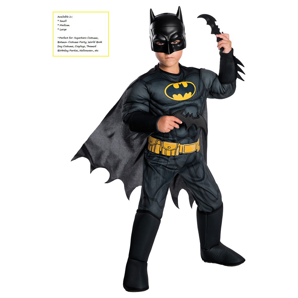 Brain Giggles - Batman Costume For Kids - Black