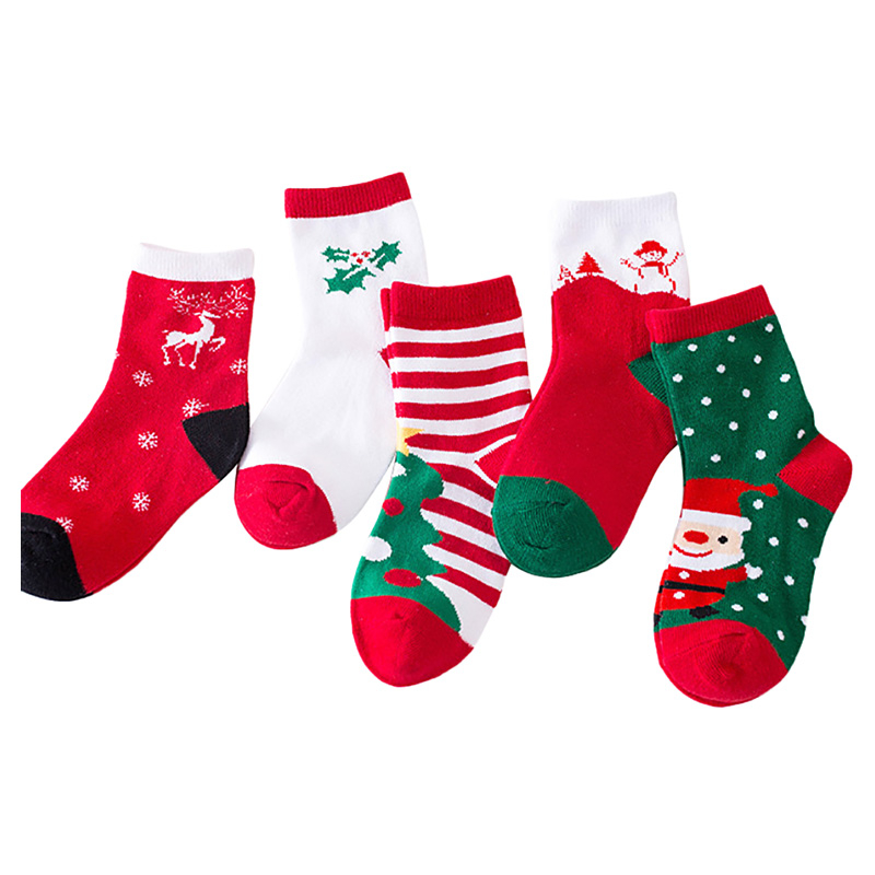 Brain Giggles Kids Christmas Socks - Pack of 5