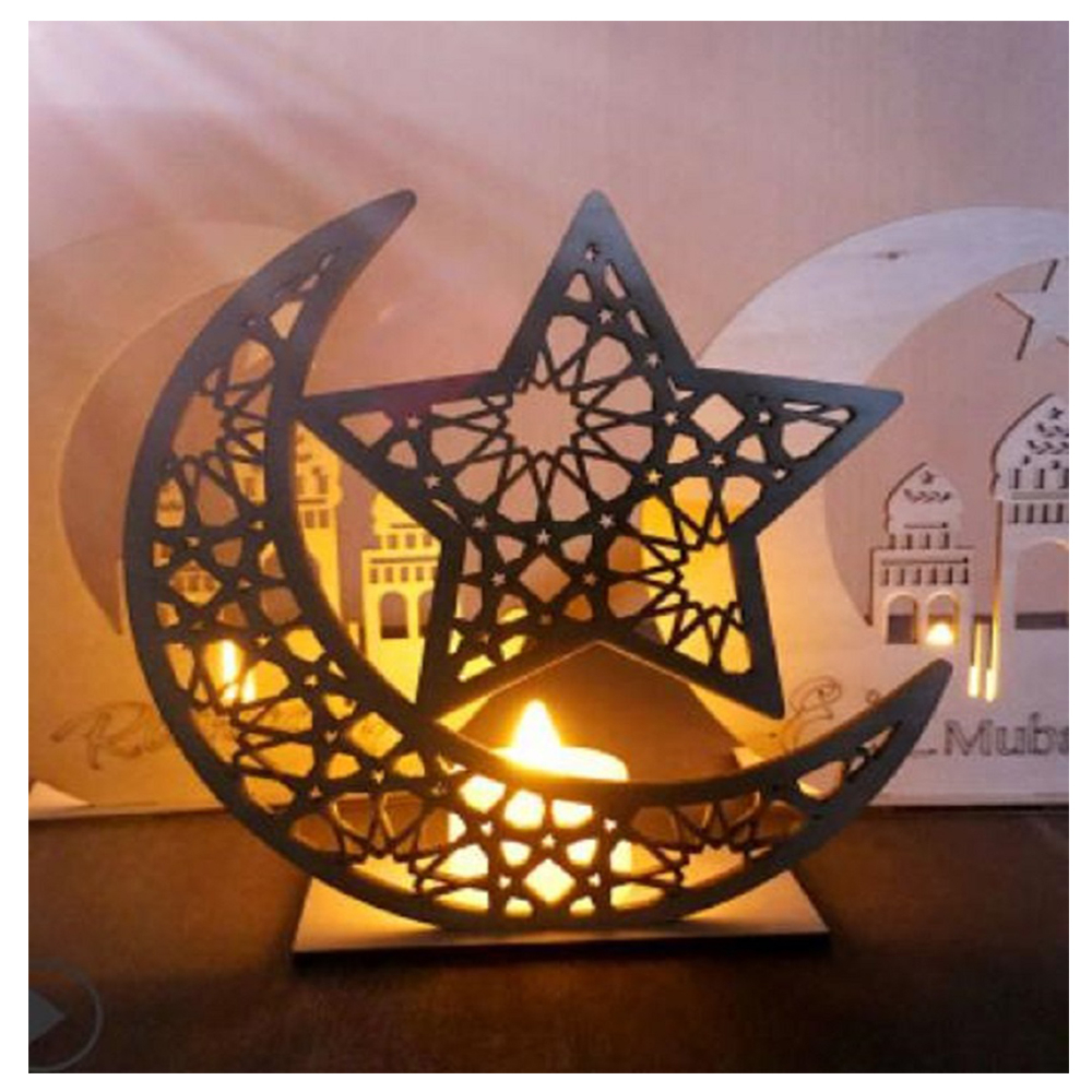 Brain Giggles - Eid Mubarak LED Wooden Light Decorations