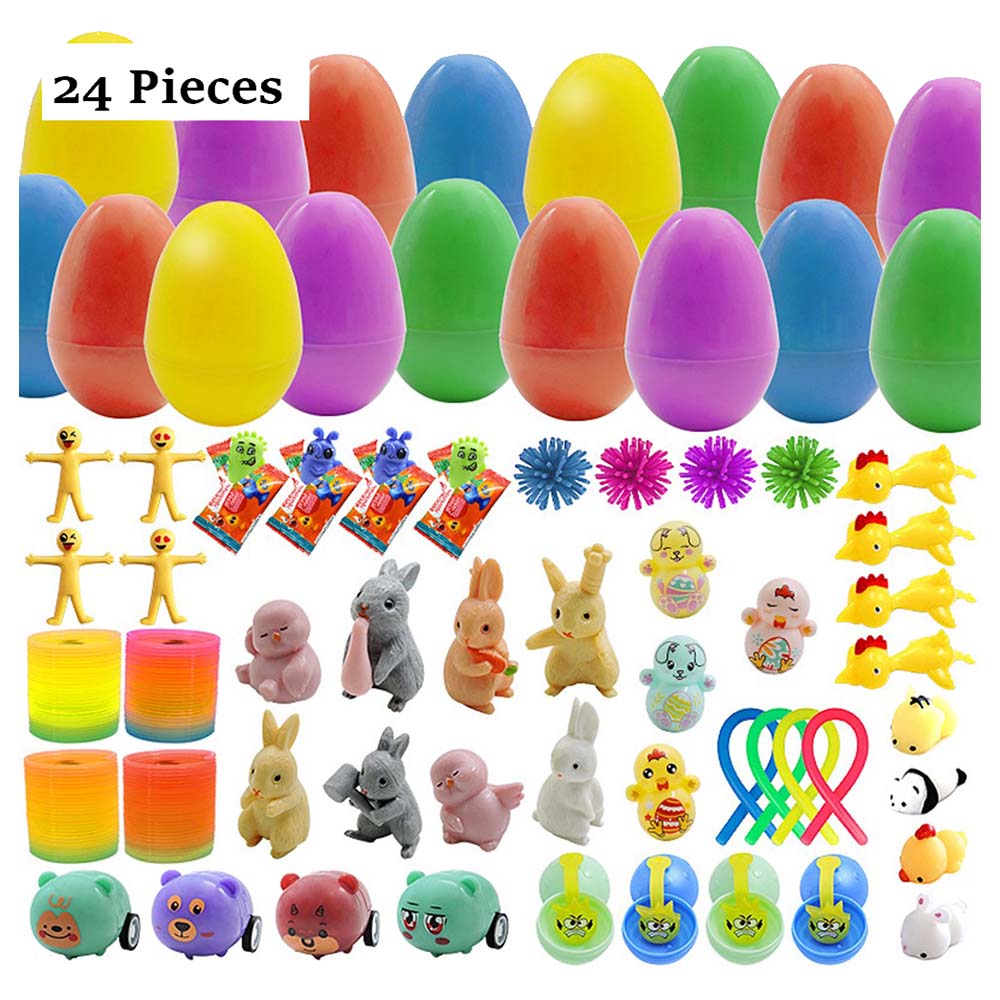 Brain Giggles - Prefilled Easter Eggs With Toys - 24pcs