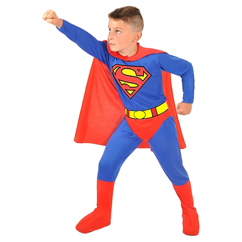 Brain Giggles - Superman Costume For Kids - Red/Blue