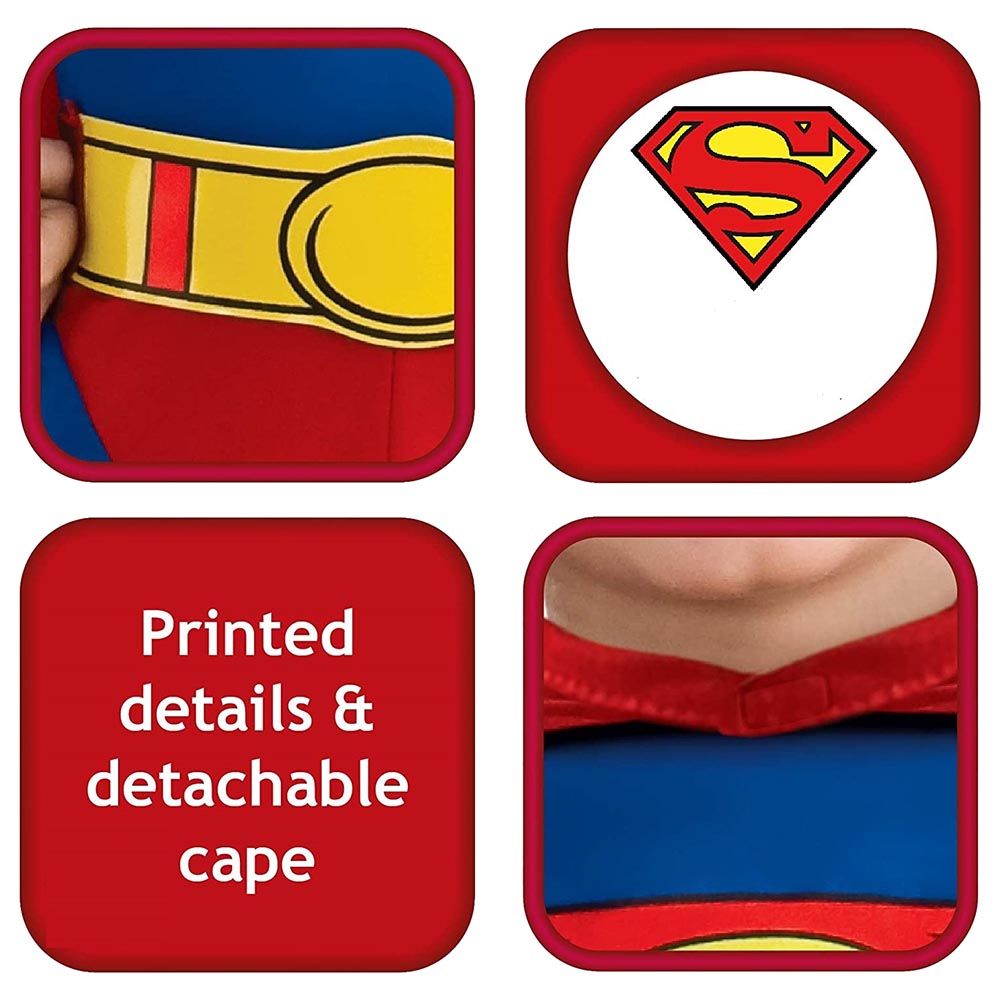 Brain Giggles - Superman Costume For Kids - Red/Blue