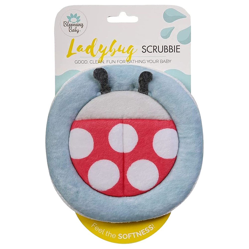 Blooming Bath - Ultrasoft Scrubbie Washcloth - Ladybug